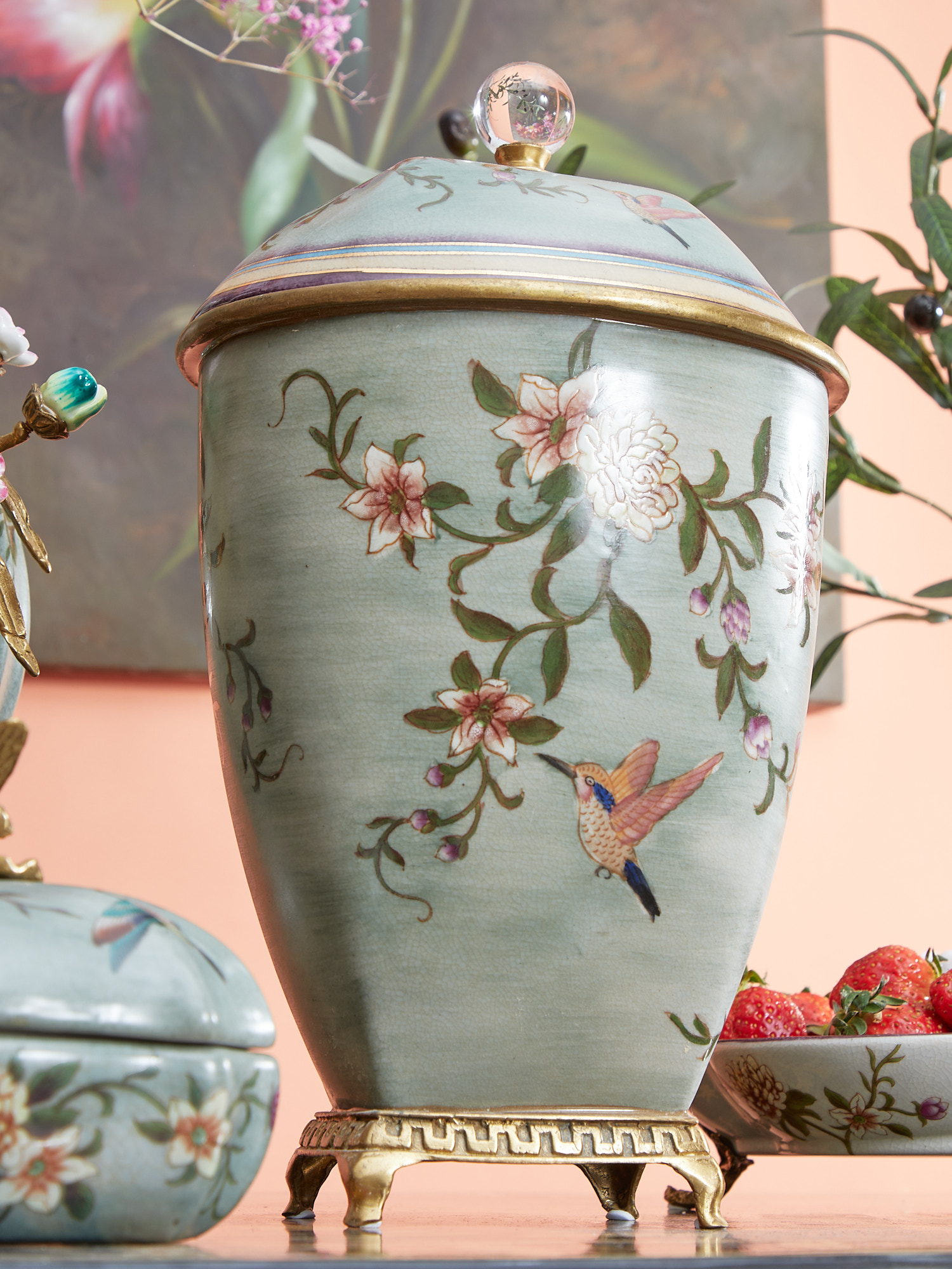 Ваза с крышкой Glasar B1156C/HLG2085