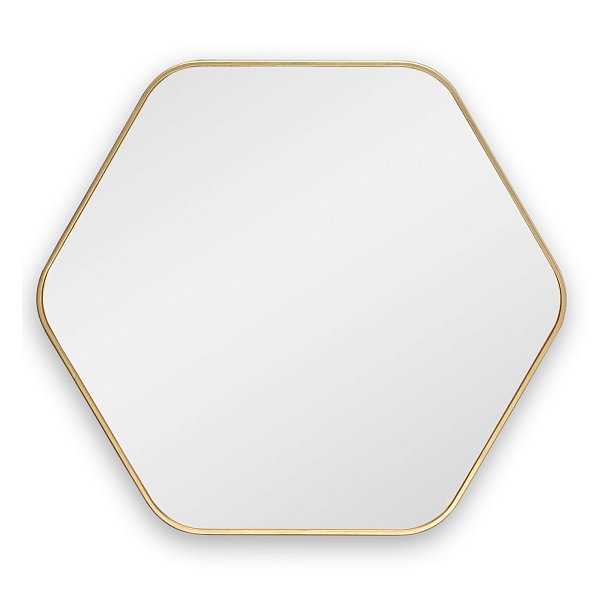 Hexagon M Gold Зеркало в тонкой раме Smal Art-Zerkalo SM155GL