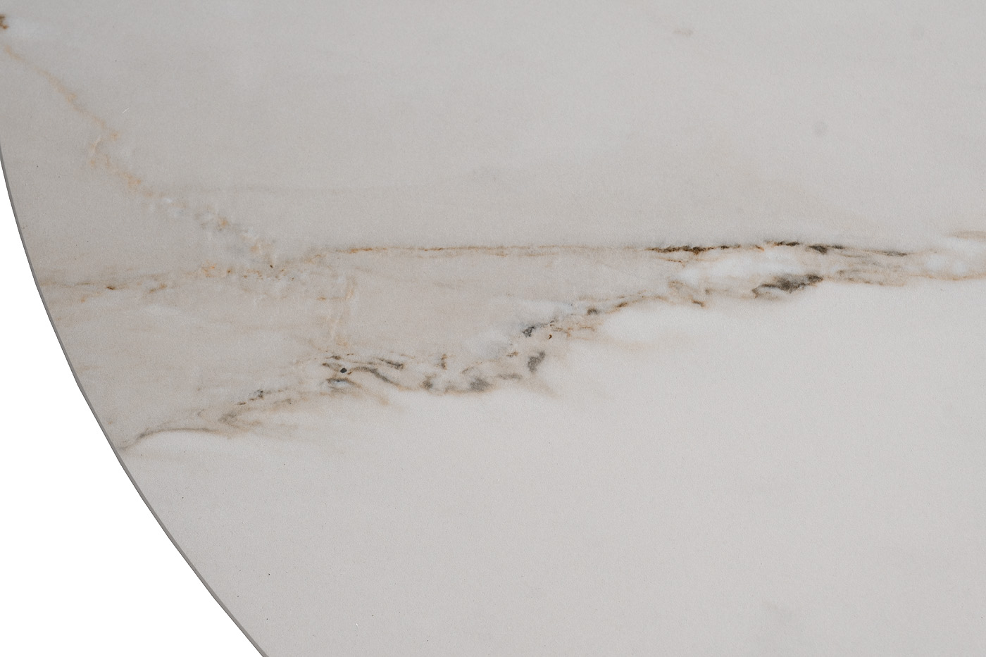 Стол журнальный круглый керамогранит белый Garda Decor 76AR-00910