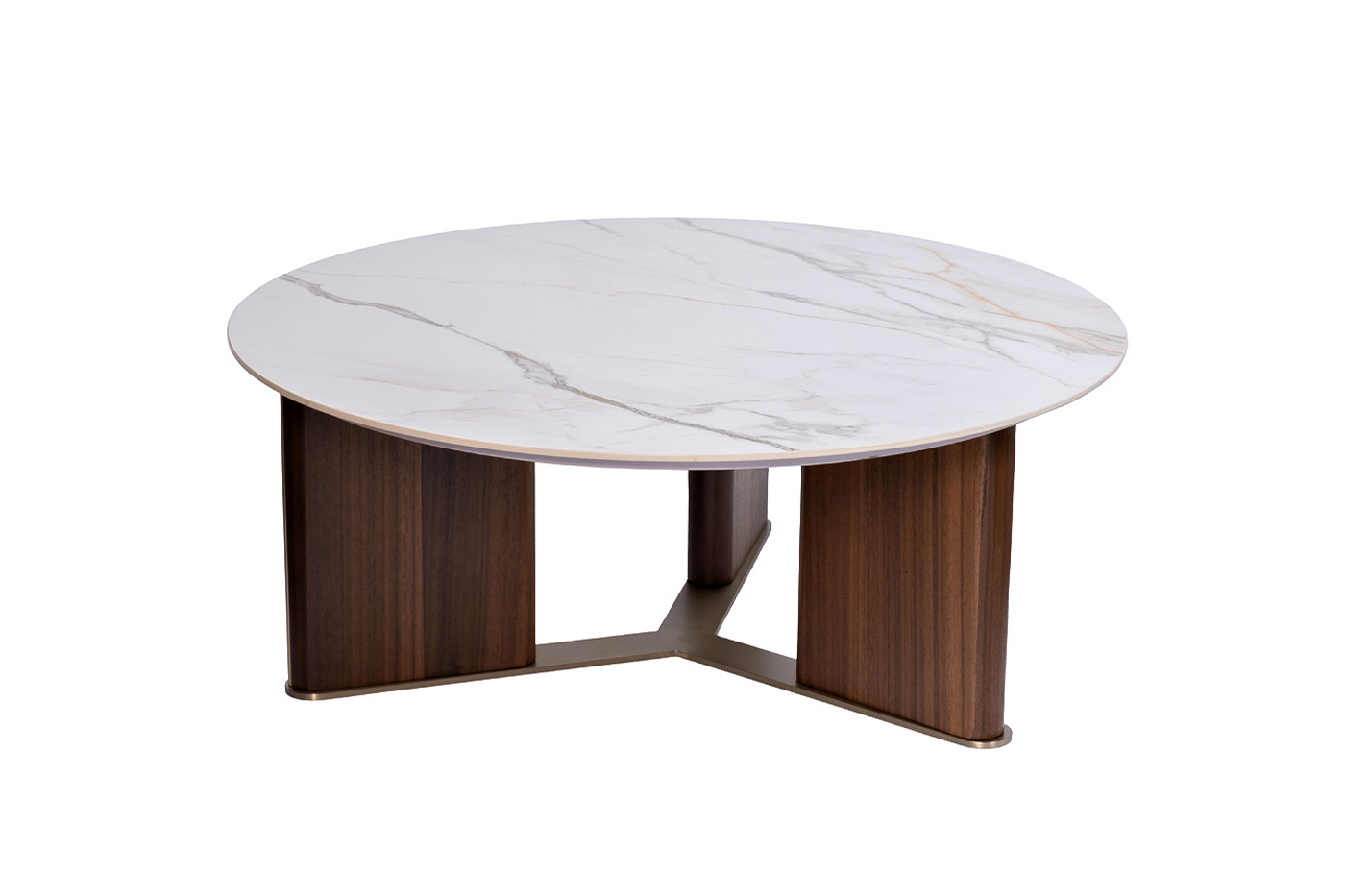 Стол журнальный круглый белый Garda Decor 76AR-501C-STOL/ZH