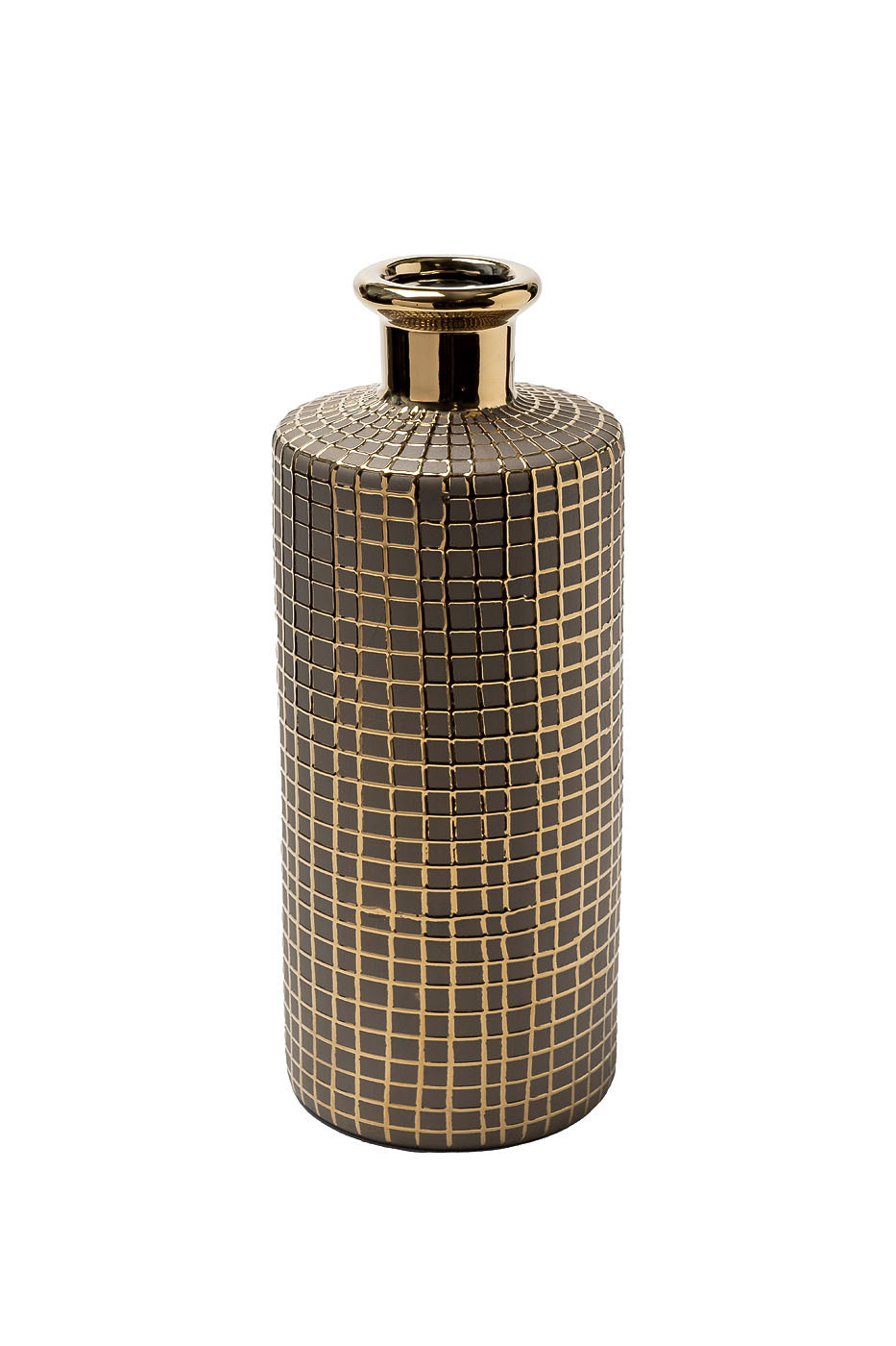 Ваза керамическая с золотым декором Garda Decor 18H2632-L