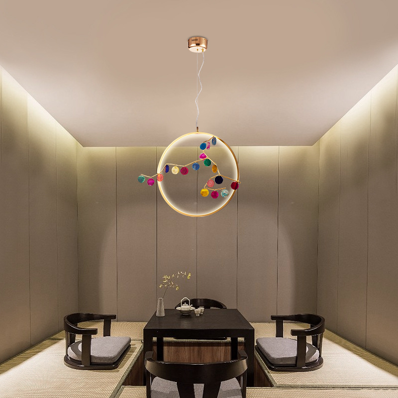 Подвесной светильник AGATE 10 multicolour D33 by ImperiumLoft