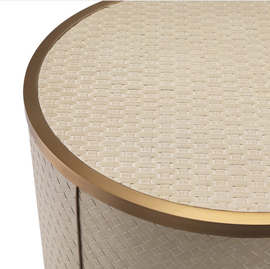 Приставной Столик Eichholtz Napa Valley woven washed oak veneer 114779