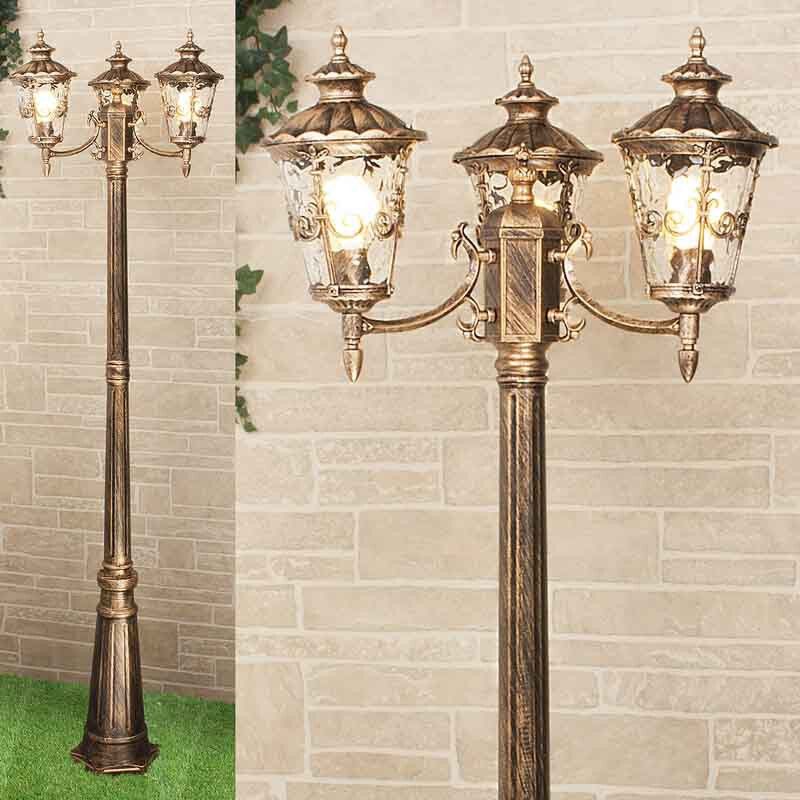 Садовый светильник Elektrostandard Diadema F/3 (GLYF-8046F/3) черное золото