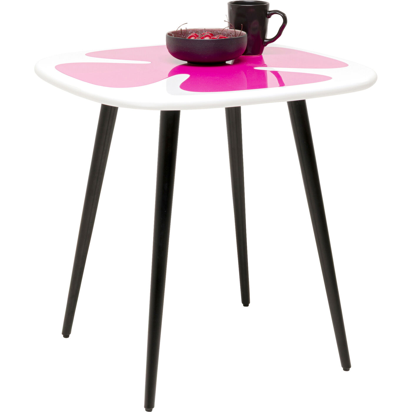Стол приставной KARE x Karim Rashid Petal Pink 60x60cm KARE 70846