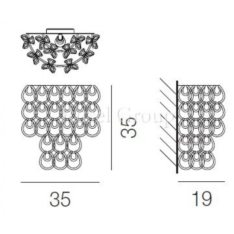 Настенный светильник Vistosi MINIGIOGALI AP