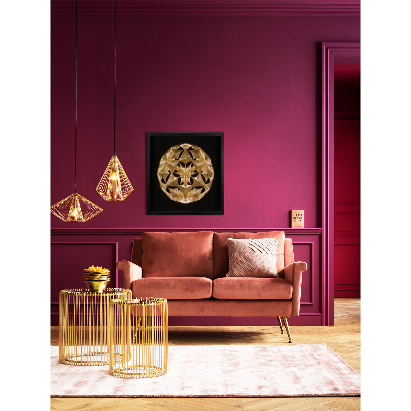 Украшение настенное в рамке KARE Leaf 54793