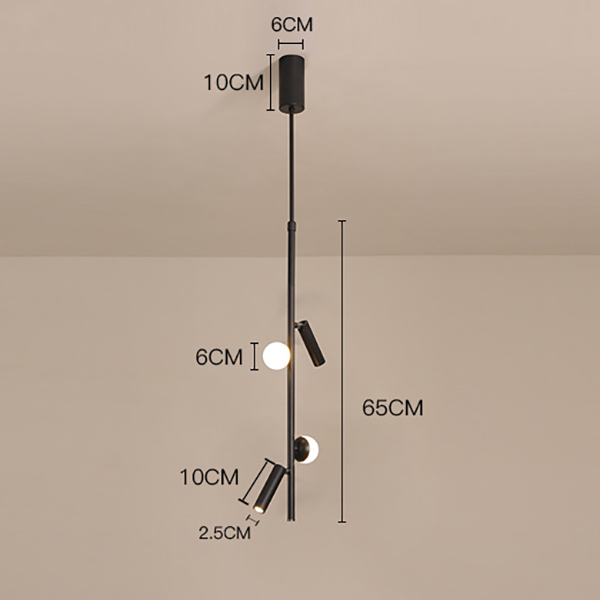 Потолочный светильник SNOTRA L4 Black 4000К by ImperiumLoft