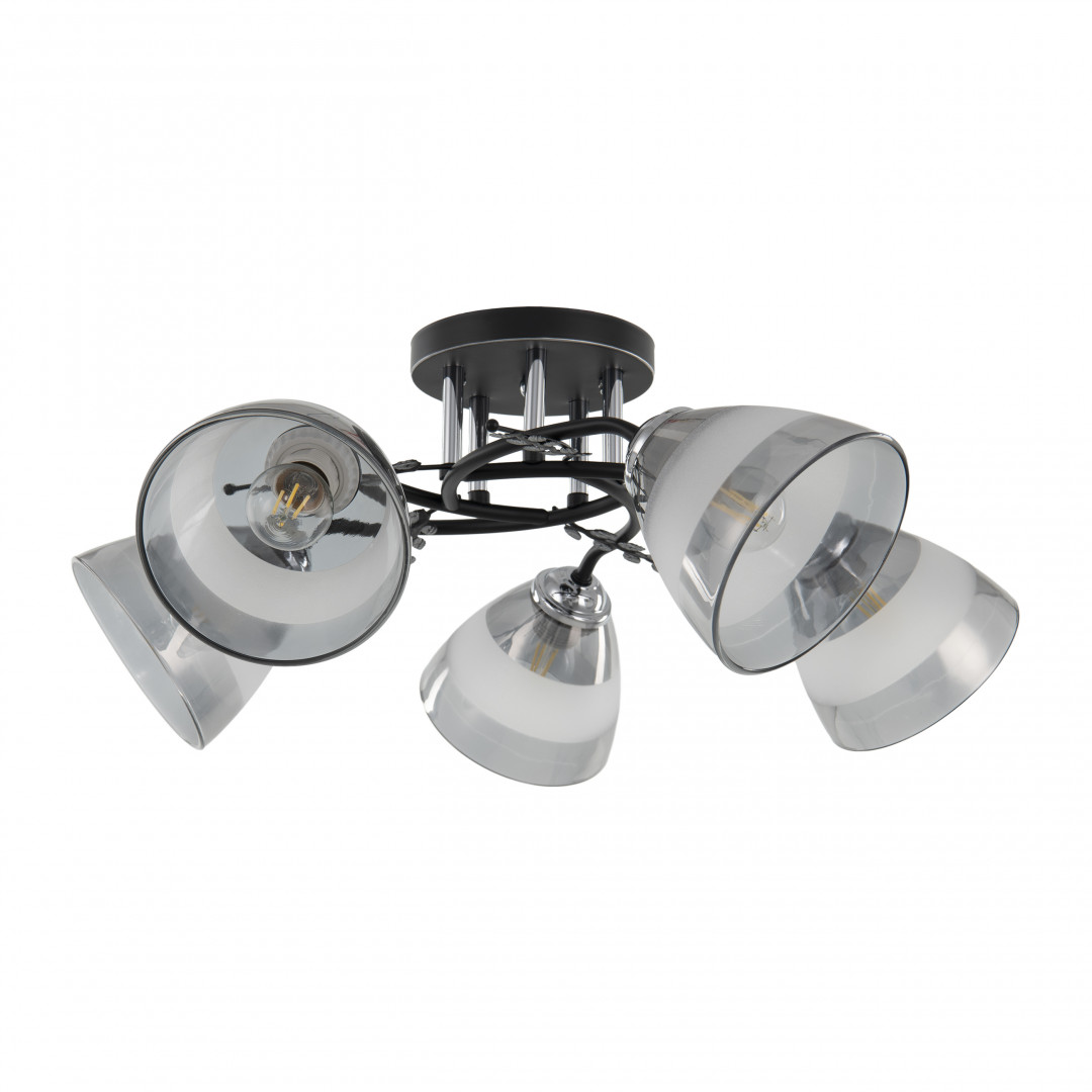 Люстра с плафонами 327685/5A BK+CR Arte Milano