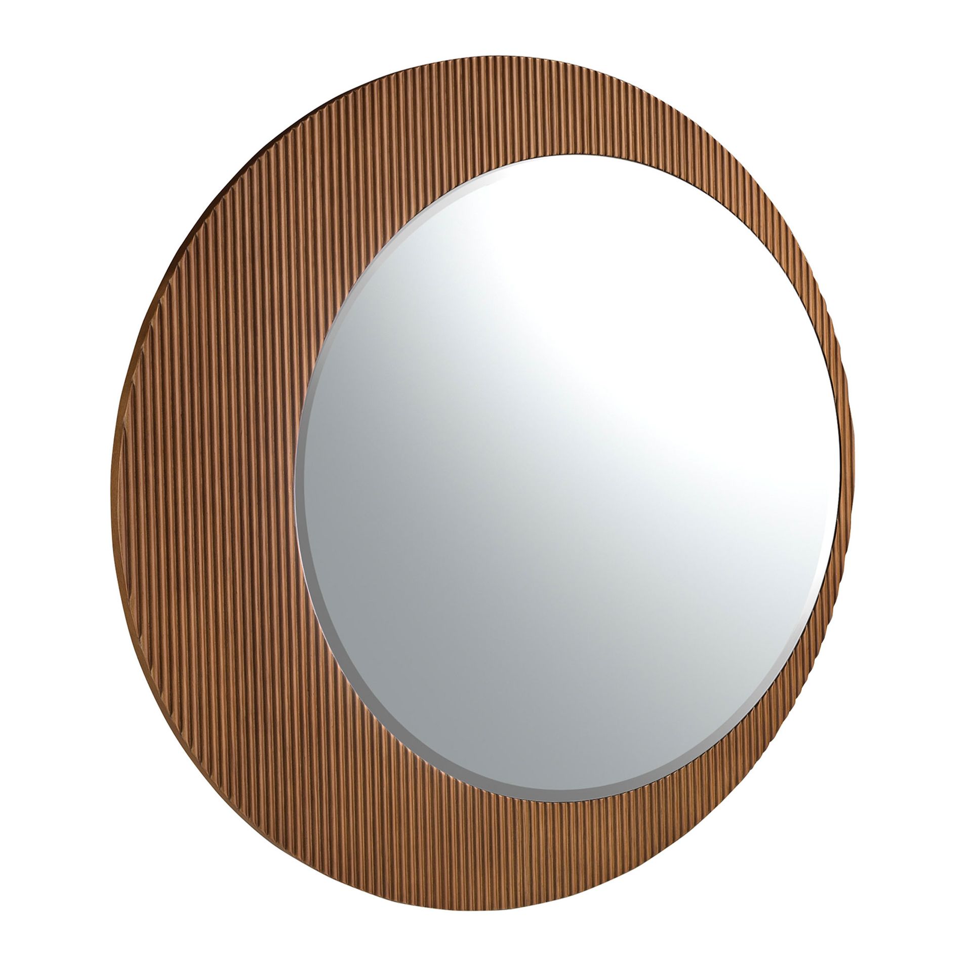 Круглое настенное зеркало 3262/MIR23067 в раме из орехового дерева Angel Cerda