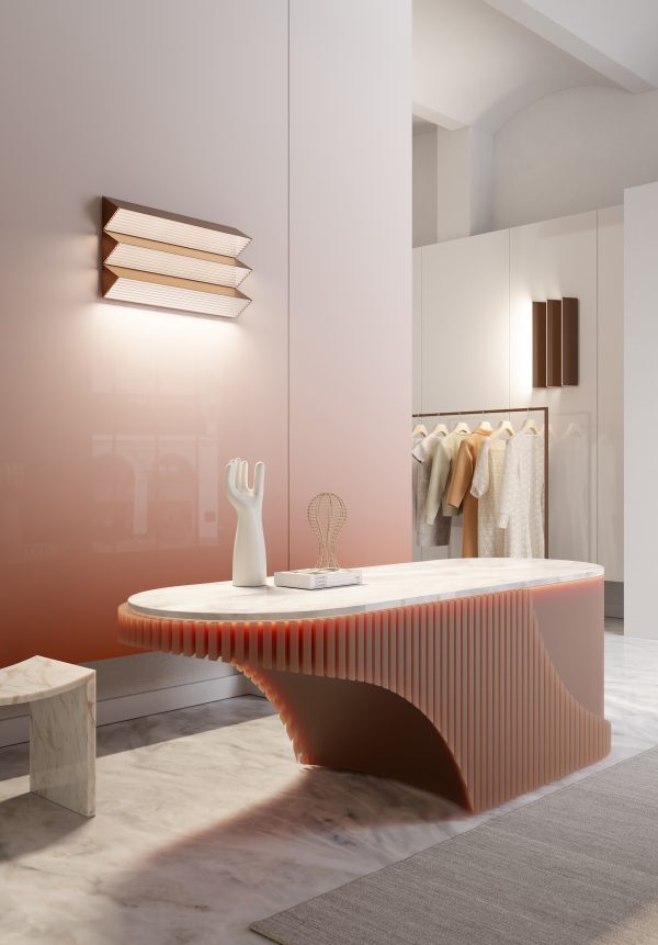 Настенный светильник Contardi Stick Trio copper ACAM.004514