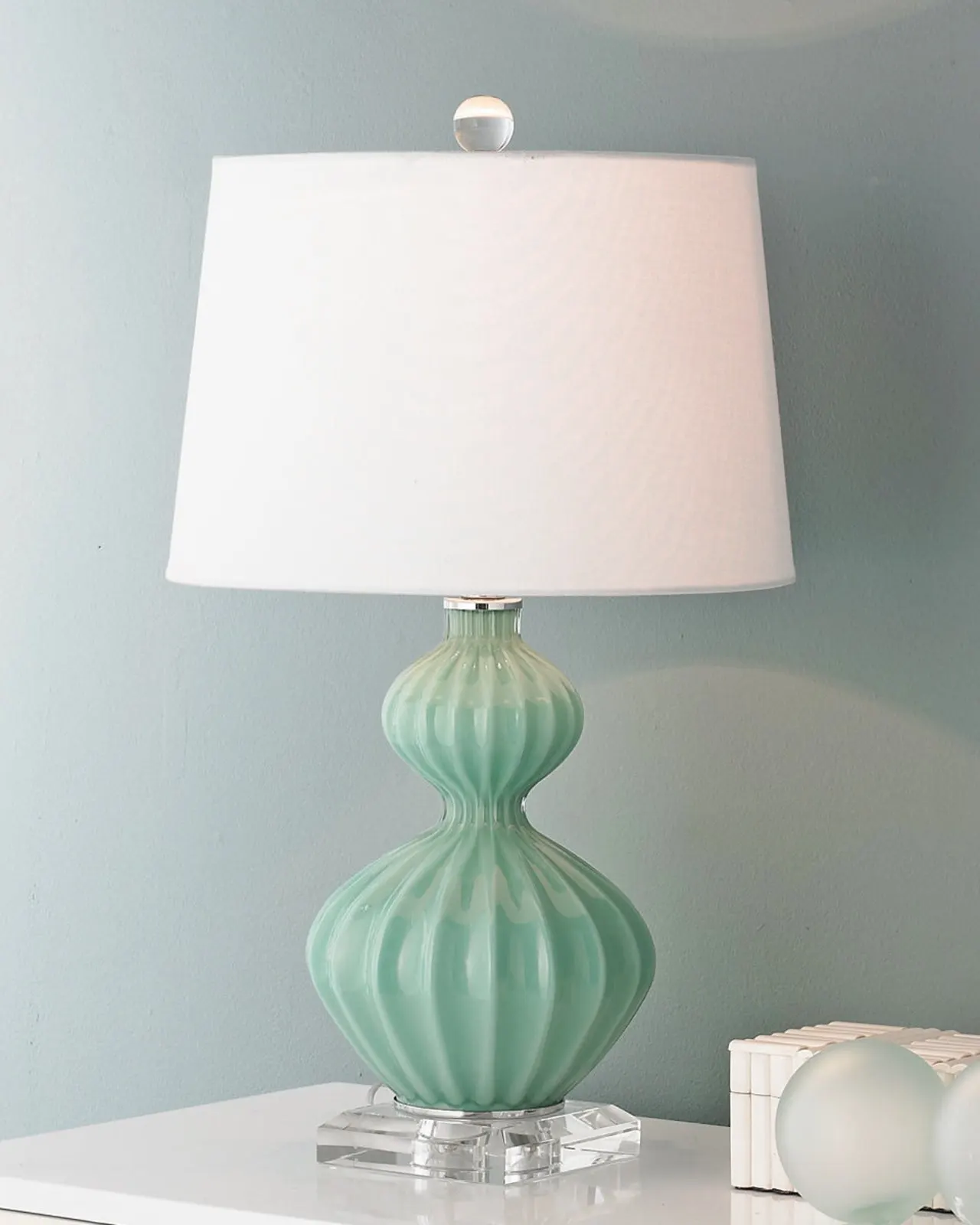 Настольная лампа "Майра"  aqua Louvre Home P2442TB