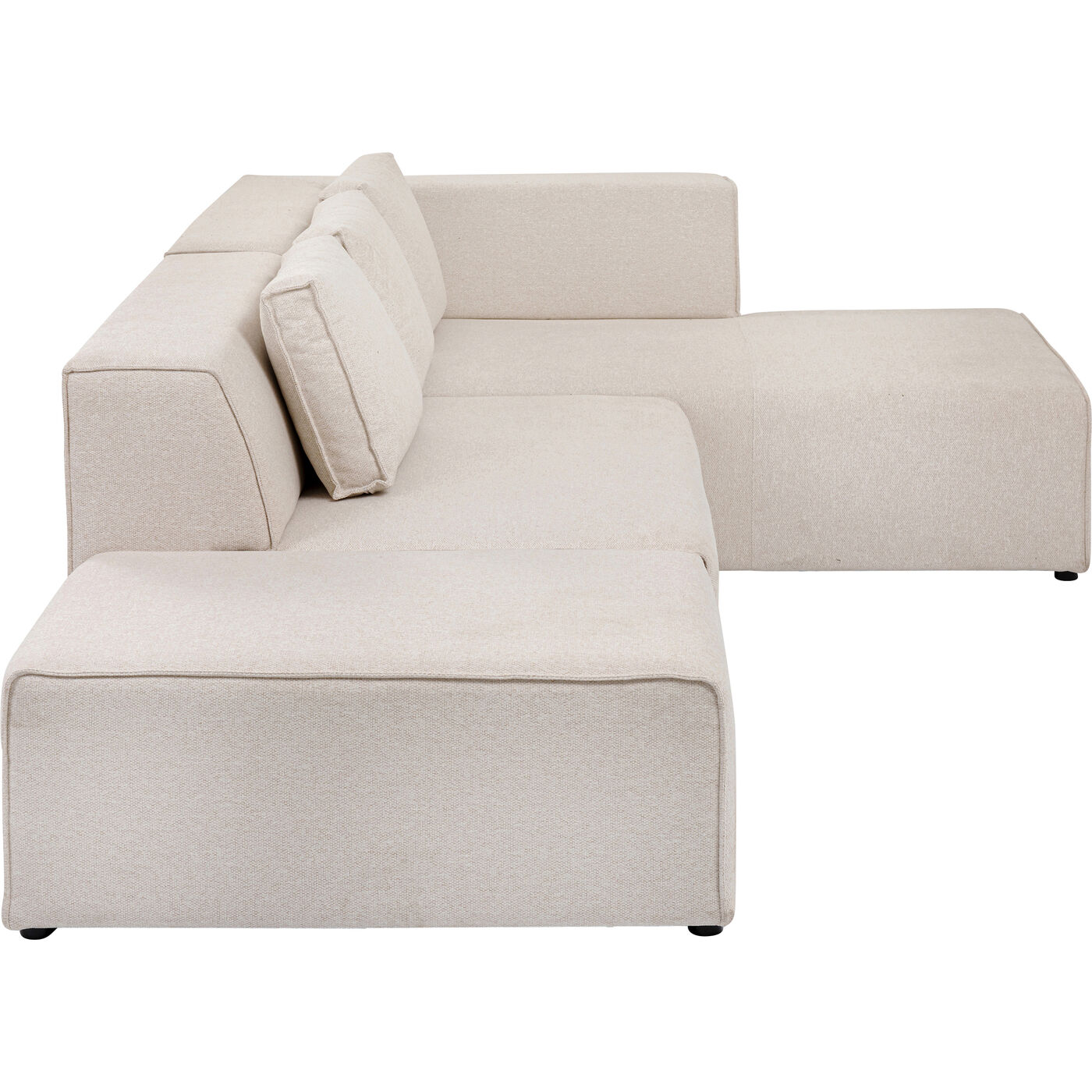 Диван угловой левосторонний Infinity Ottomane Creme Right KARE 85494
