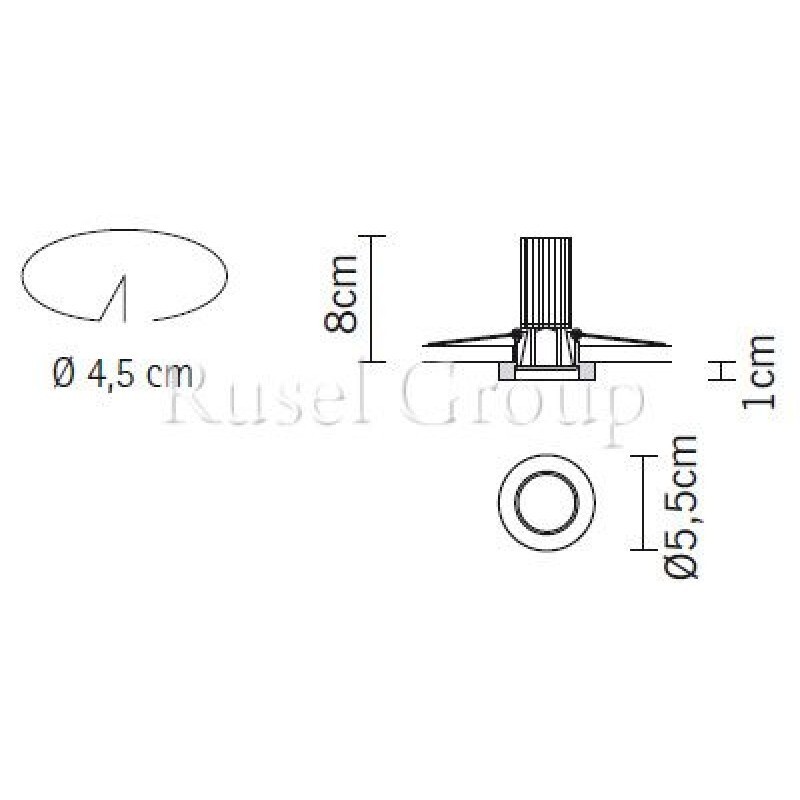 Встраиваемый светильник Fabbian Venere D55 F35 11