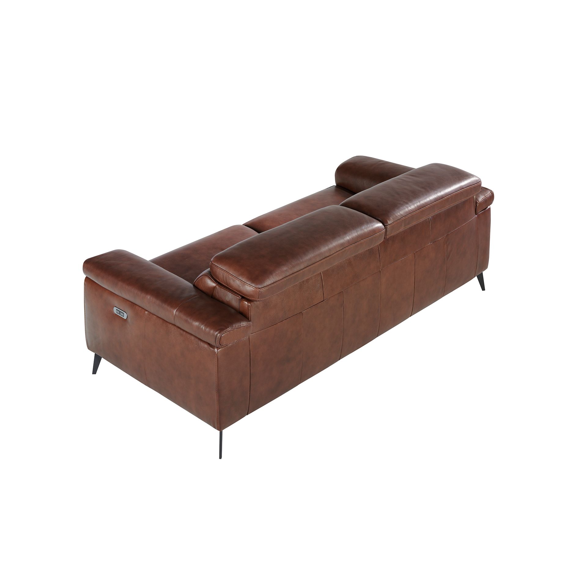 Диван 3-х местный 5319-3P-M1595 /6117 с реклайнером коричневый Angel Cerda