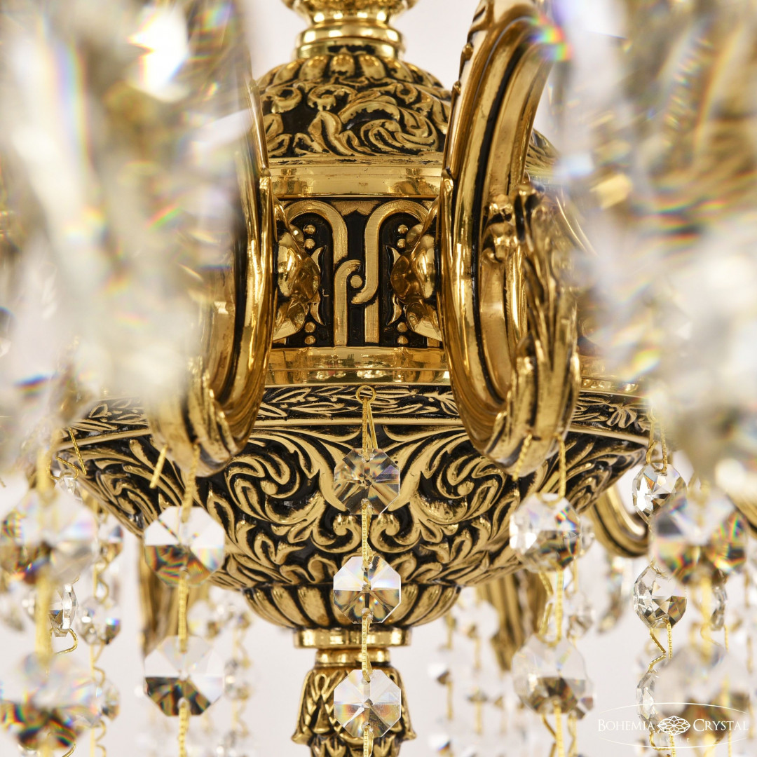 Люстра бронзовая с хрусталём 71302/16/300 A GB