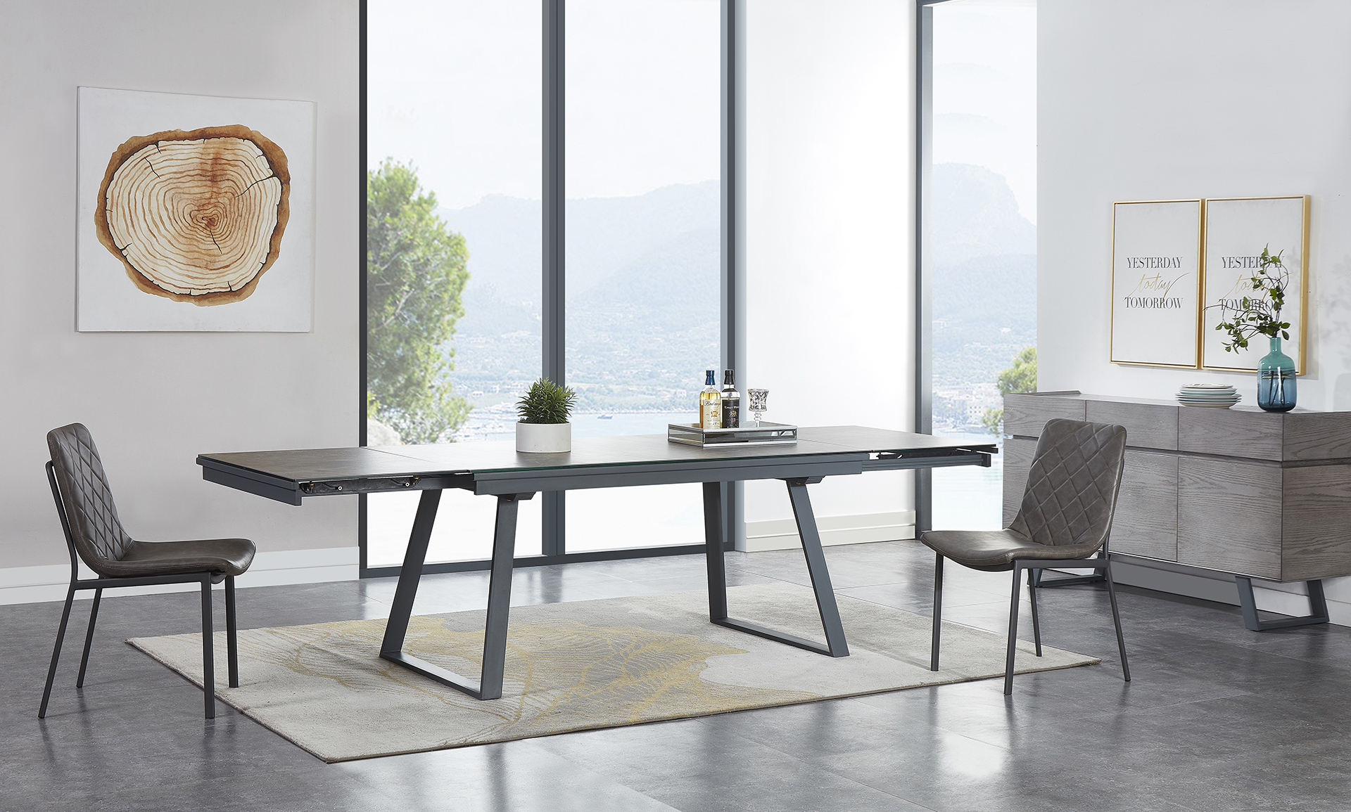Стол раздвижной LION кобальт Bradex Home FR 0590