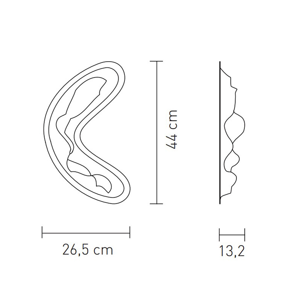 Настенный светильник Slamp Crocco Medium Blue