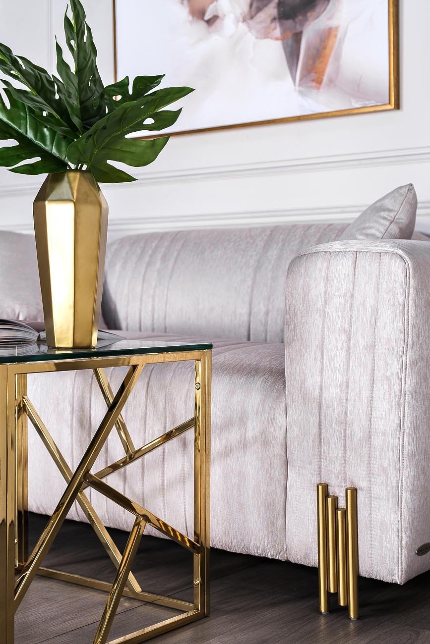 Ваза керамическая золотая Garda Decor 55RD3750M