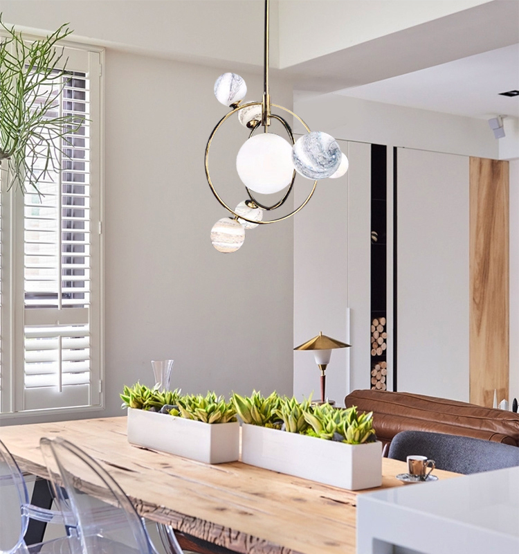 Люстра  Delight Collection Planet 7 brass