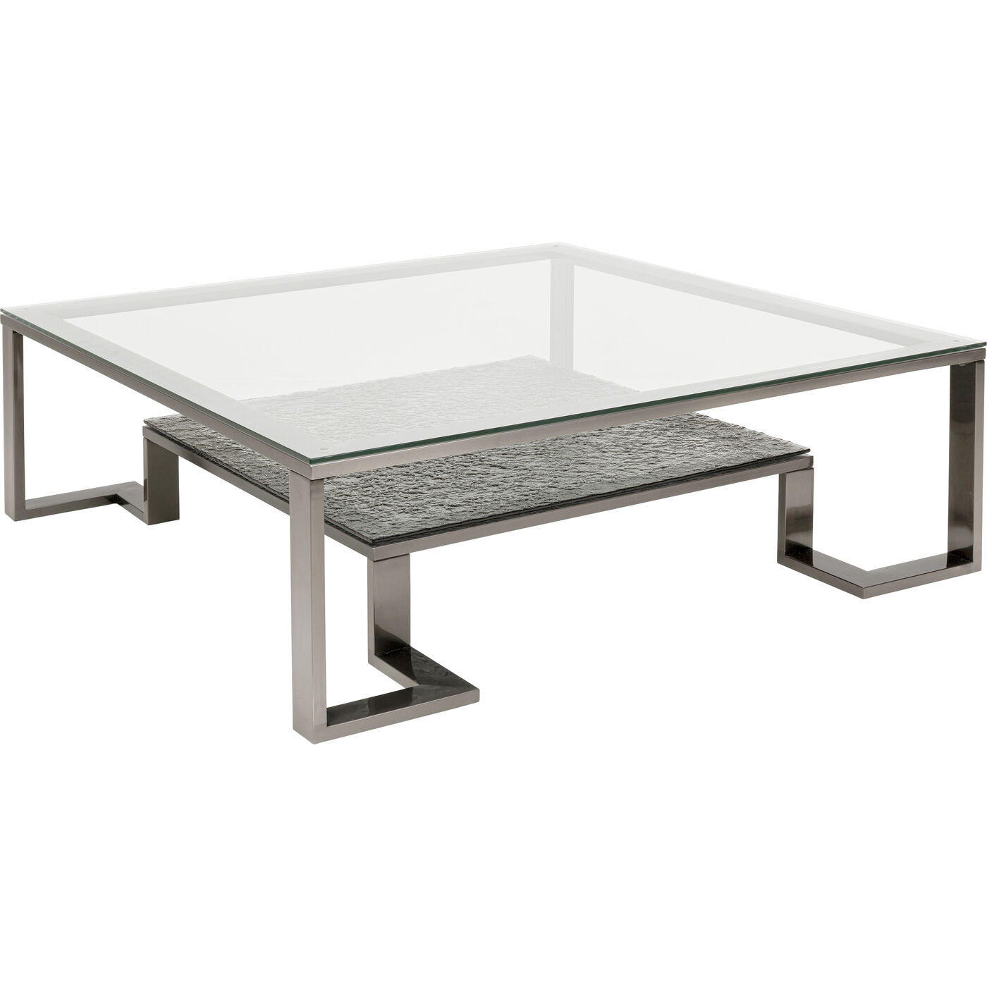 Стол кофейный Gold Rush Graphite 120x120cm KARE 70105