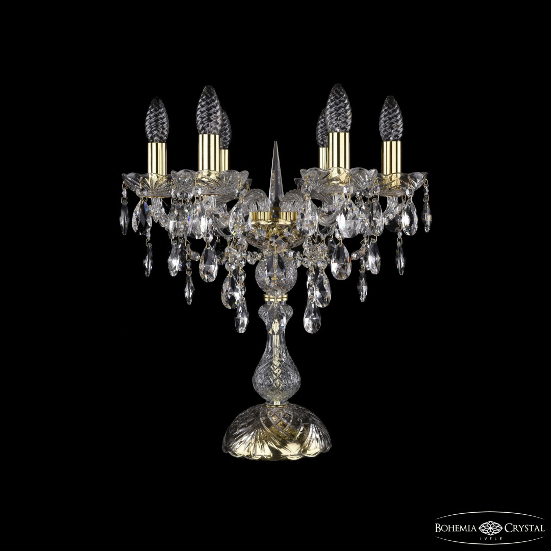 Настольная лампа хрустальная 1415L/6/141-47 G