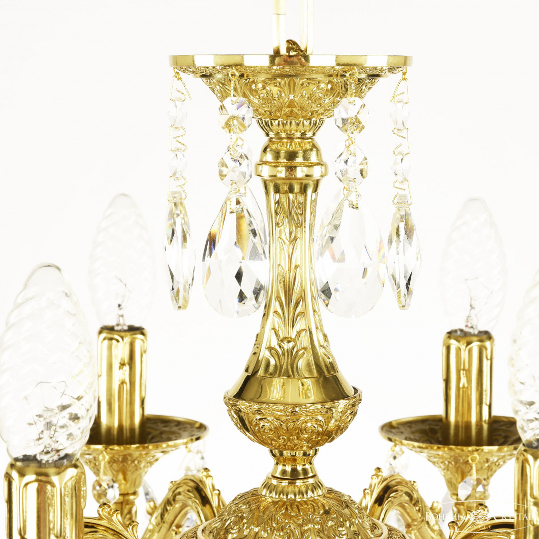 Люстра бронзовая с хрусталём 71102/6/125 A G