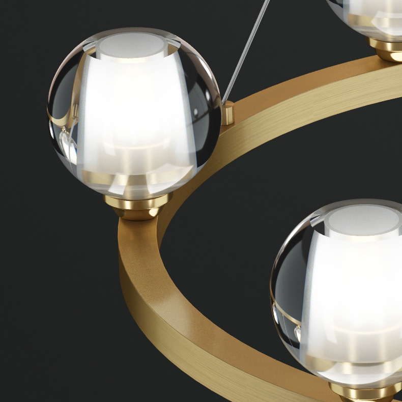 Подвесная люстра ILIANA CH D60 Brass by ImperiumLoft