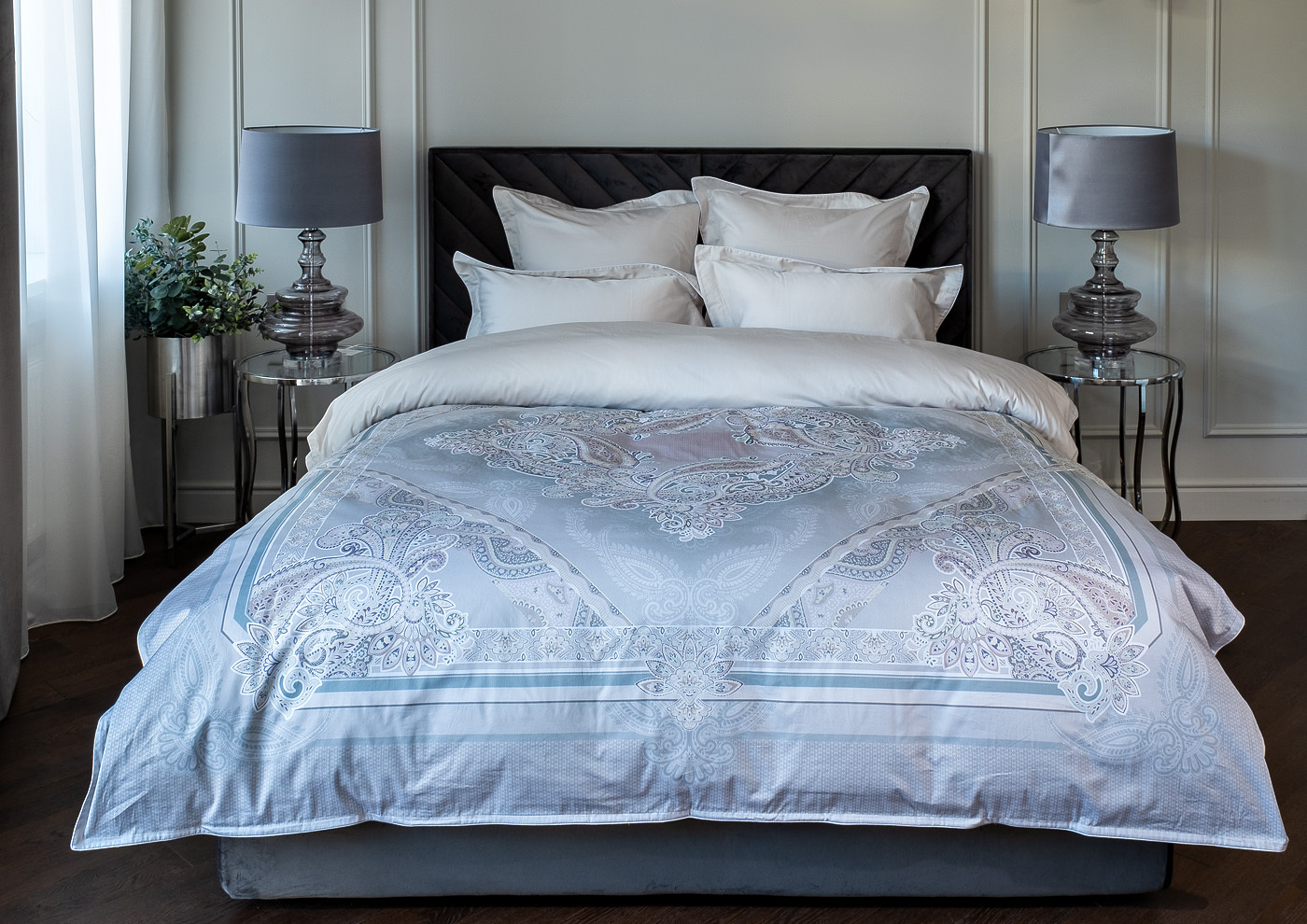 Пододеяльник сатиновый "Сны" 220х200см с принтом Garda Decor 107TD-D0033FG-POD SN PR