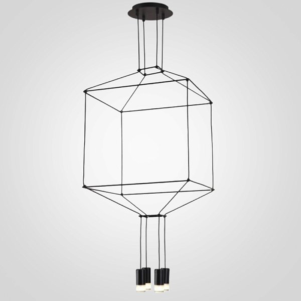 Подвесной светильник Via Wireflow polyhedral 0311 Pendan Light by ImperiumLoft