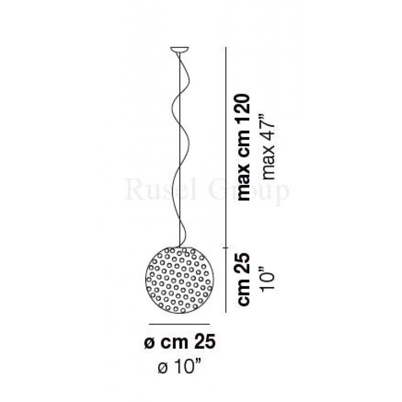 Подвесной светильник Vistosi RINA SP 25