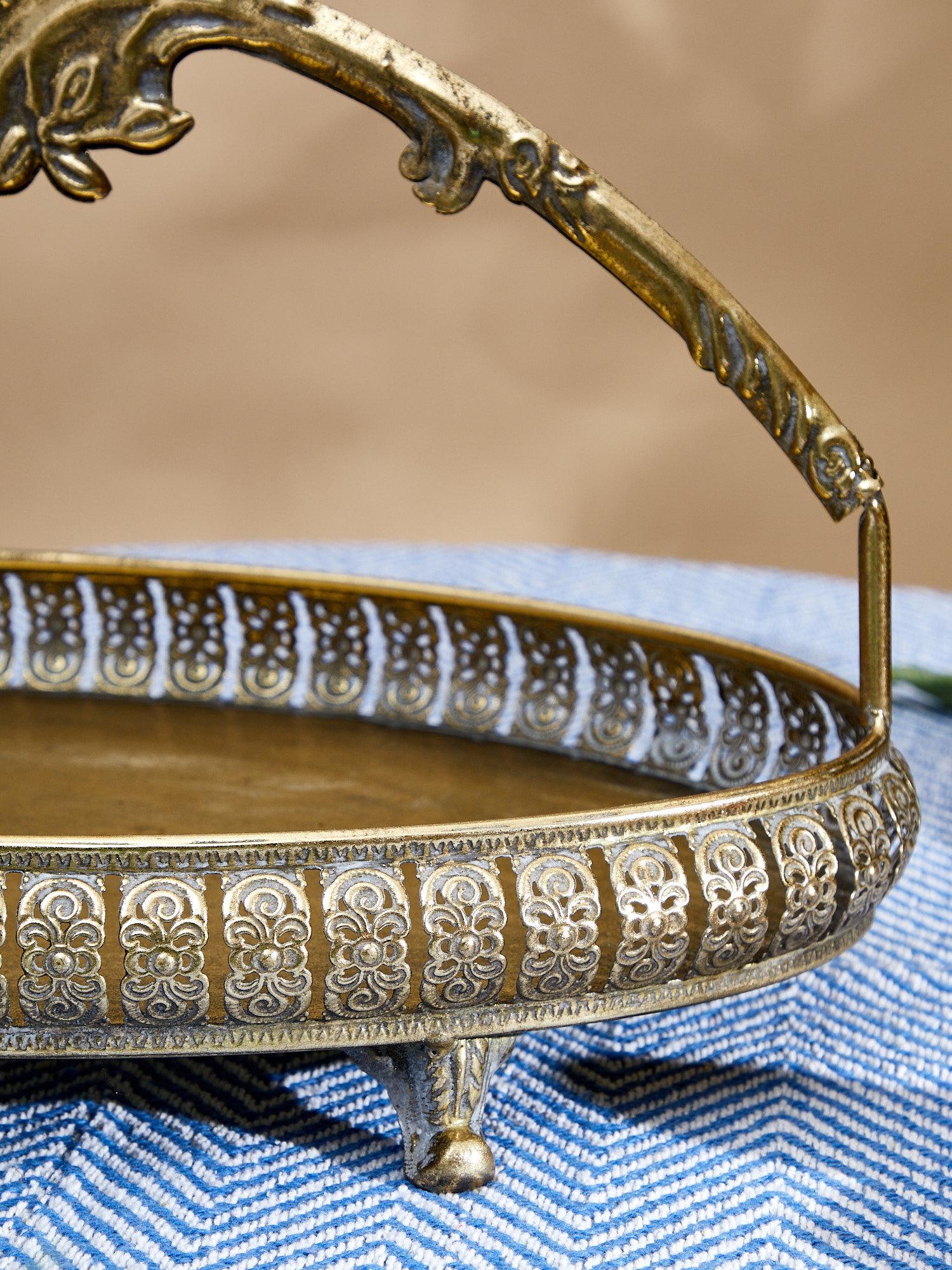 Блюдо с ручкой Эфиопия Glasar 57-245/1