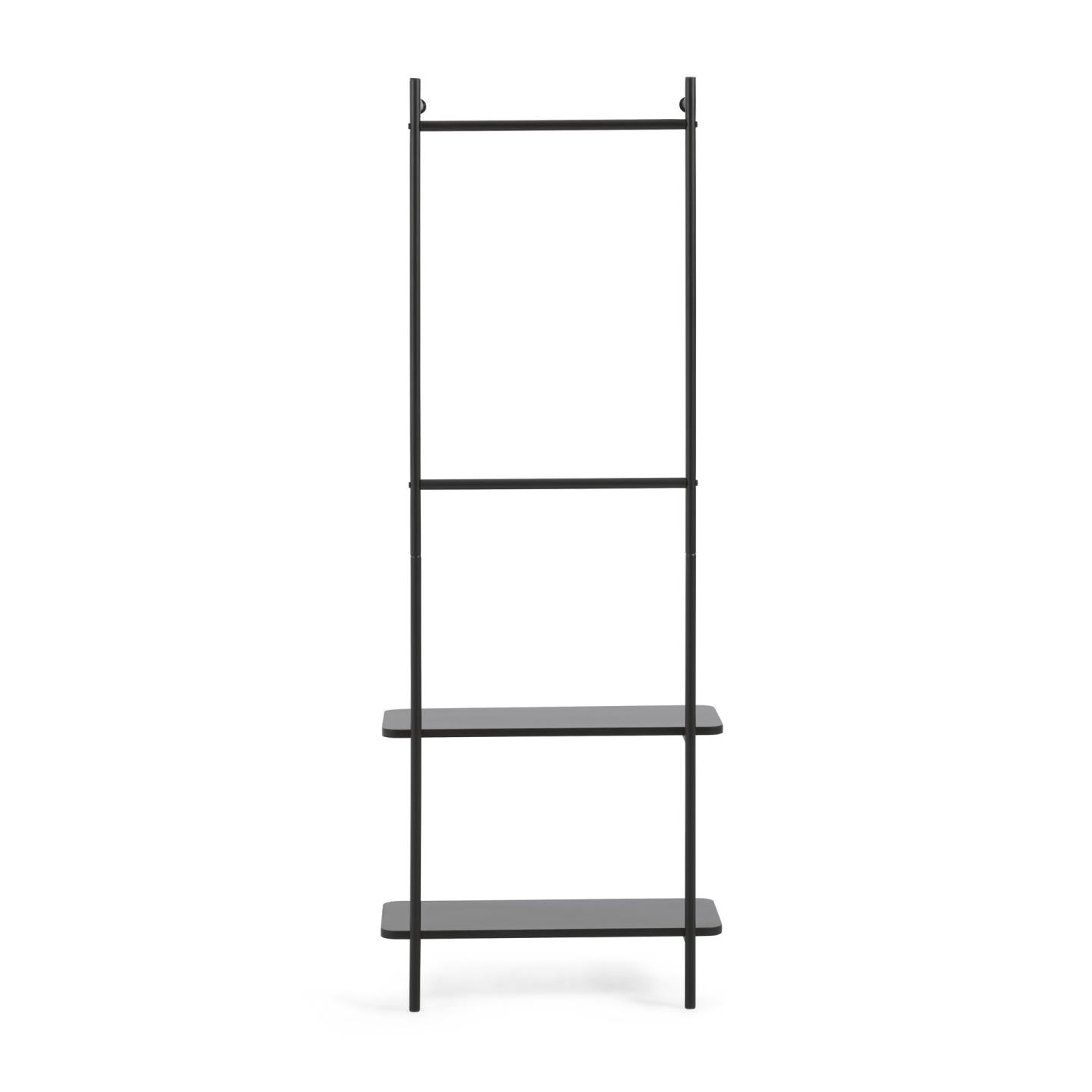 Вешалка для одежды Galatia из меламина и металла с черной отделкой 60 x 162 см La Forma (ex Julia Grup)