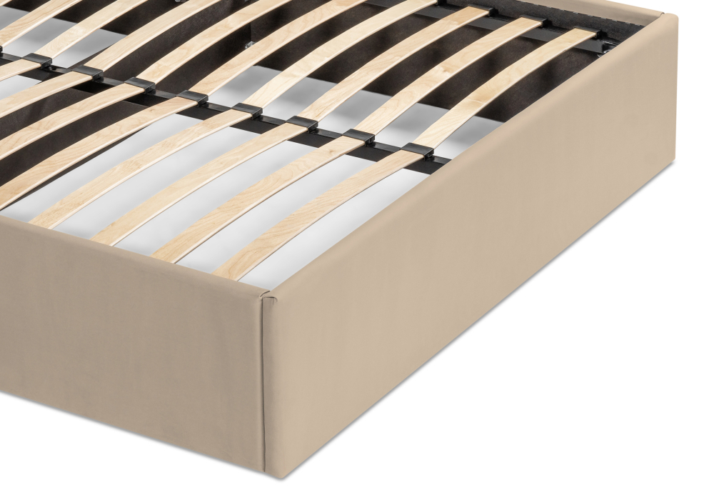 Кровать Woodville Оливия 160х200 бежевая 533897