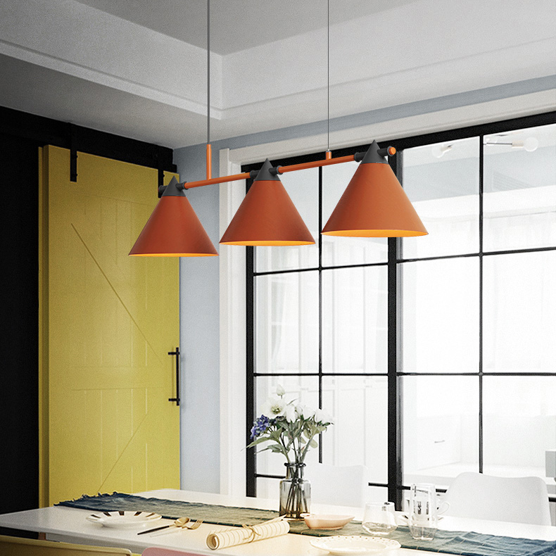 Подвесной реечный светильник CONE 4 Brown by ImperiumLoft