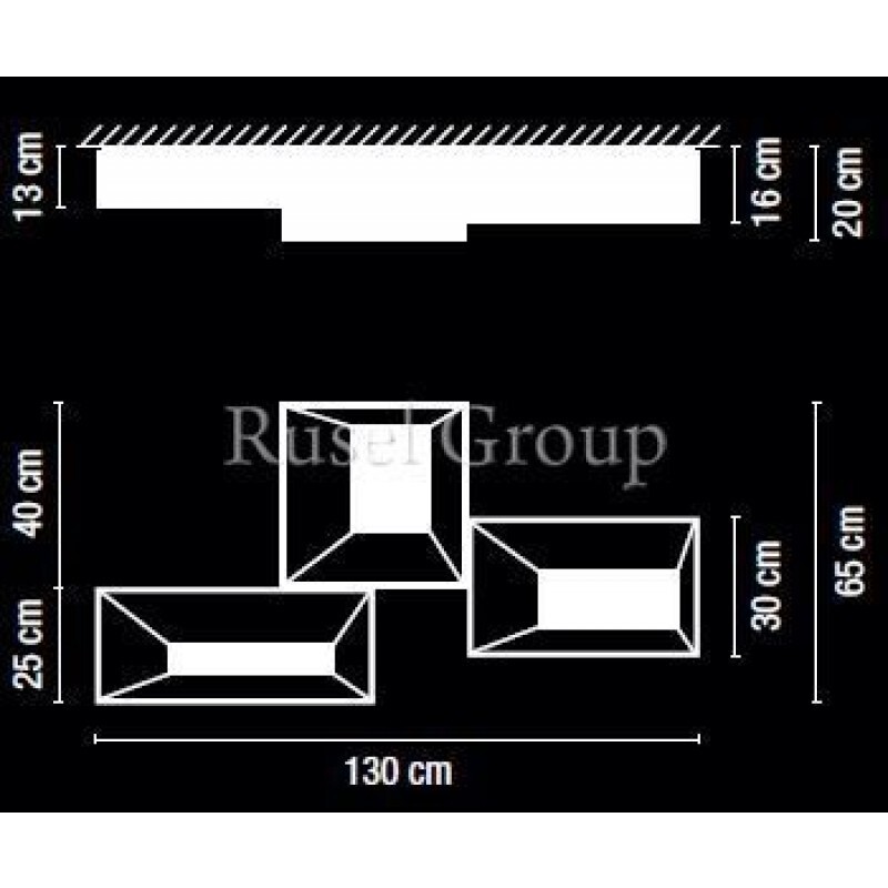Потолочный светильник Vibia Link 5384