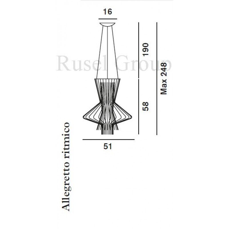 Подвесной светильник Foscarini Allegretto Ritmico sospensione