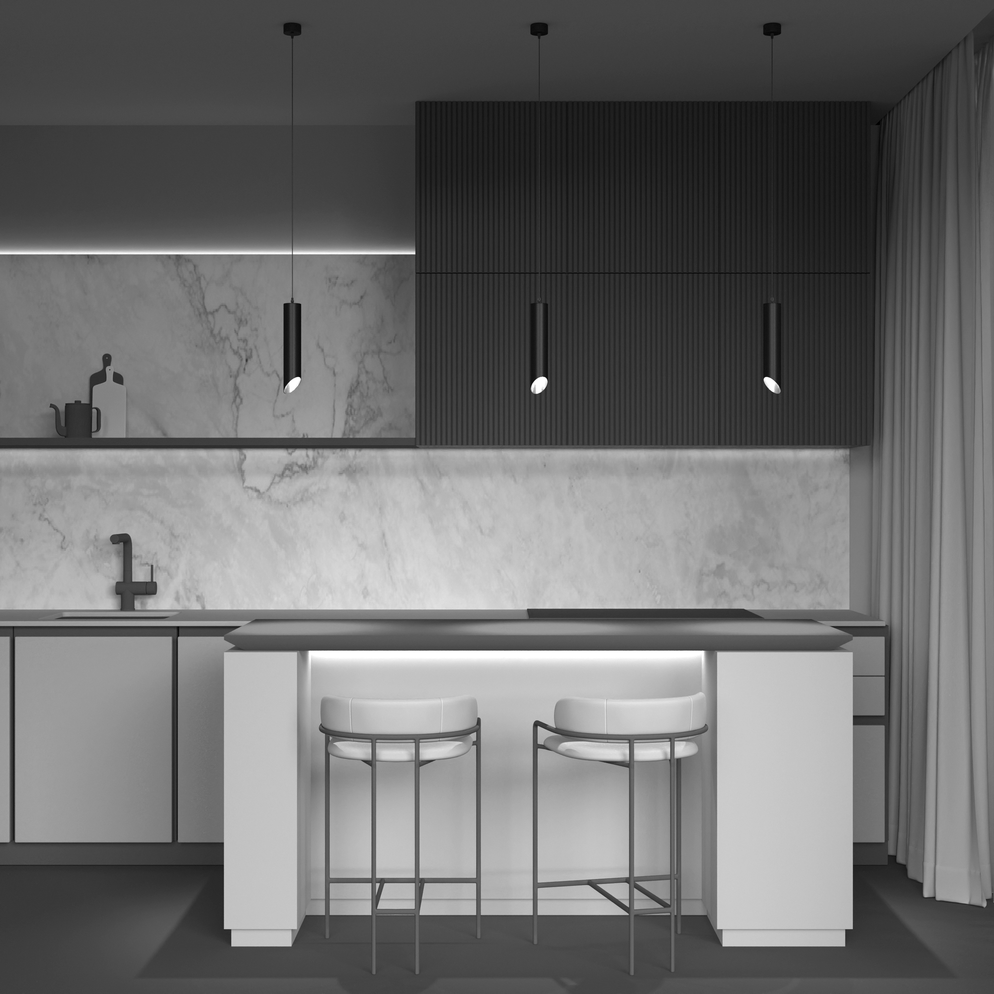 Подвесной светильник Maytoni P044PL-01-40GU10-B