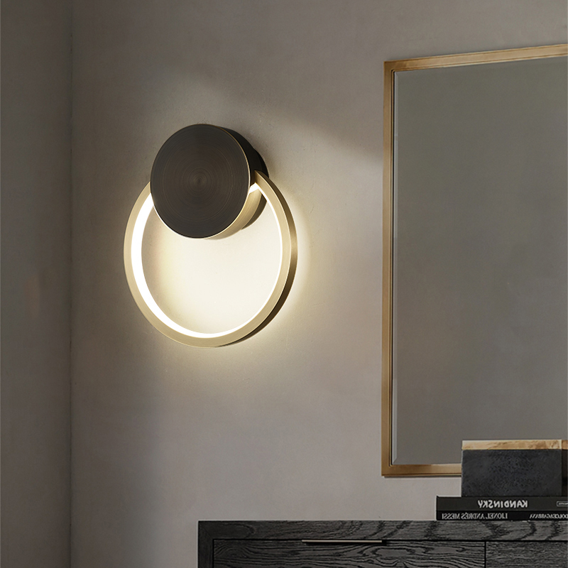 Настенный светильник WOLKE SMALL D20 Brass by ImperiumLoft
