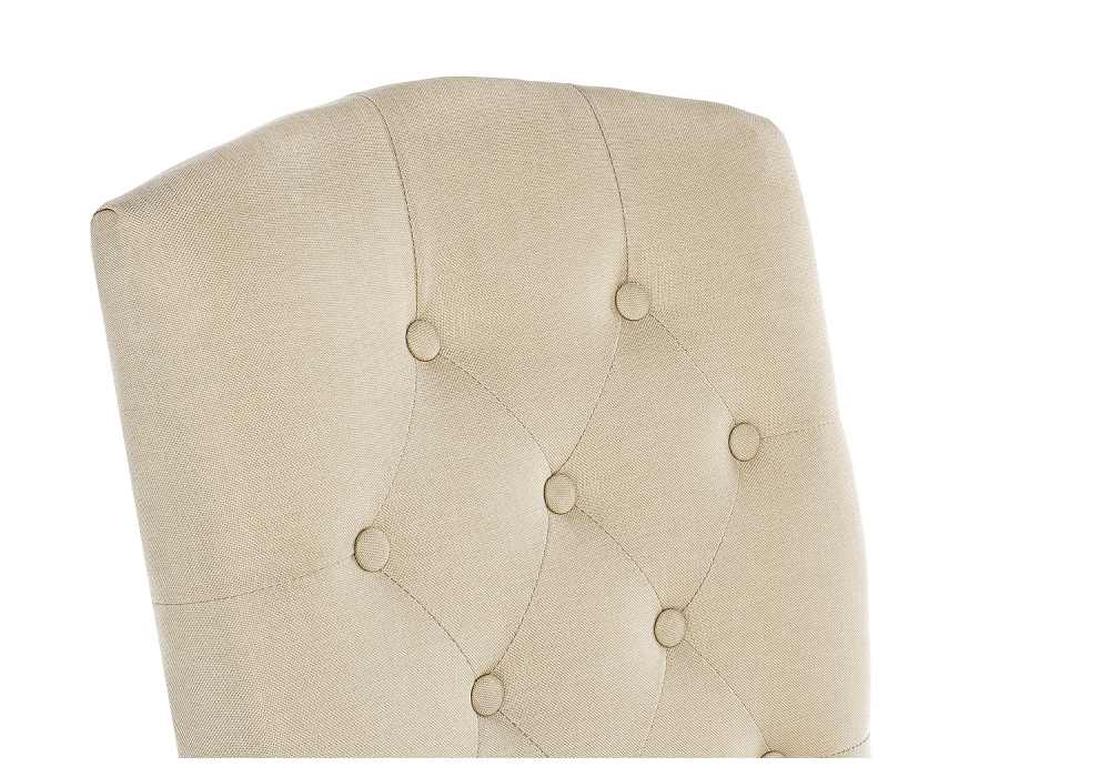 Стул деревянный Woodville Menson dark walnut  / fabric cream 11023