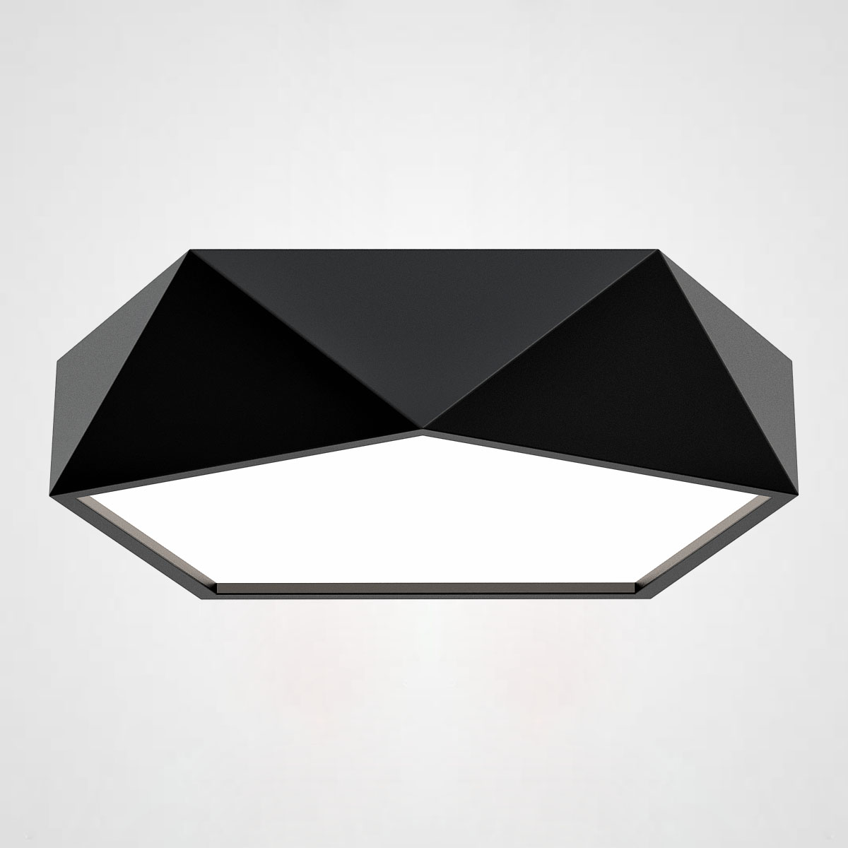 Потолочный светодиодный светильник GEOMETRIC Black D50 by ImperiumLoft