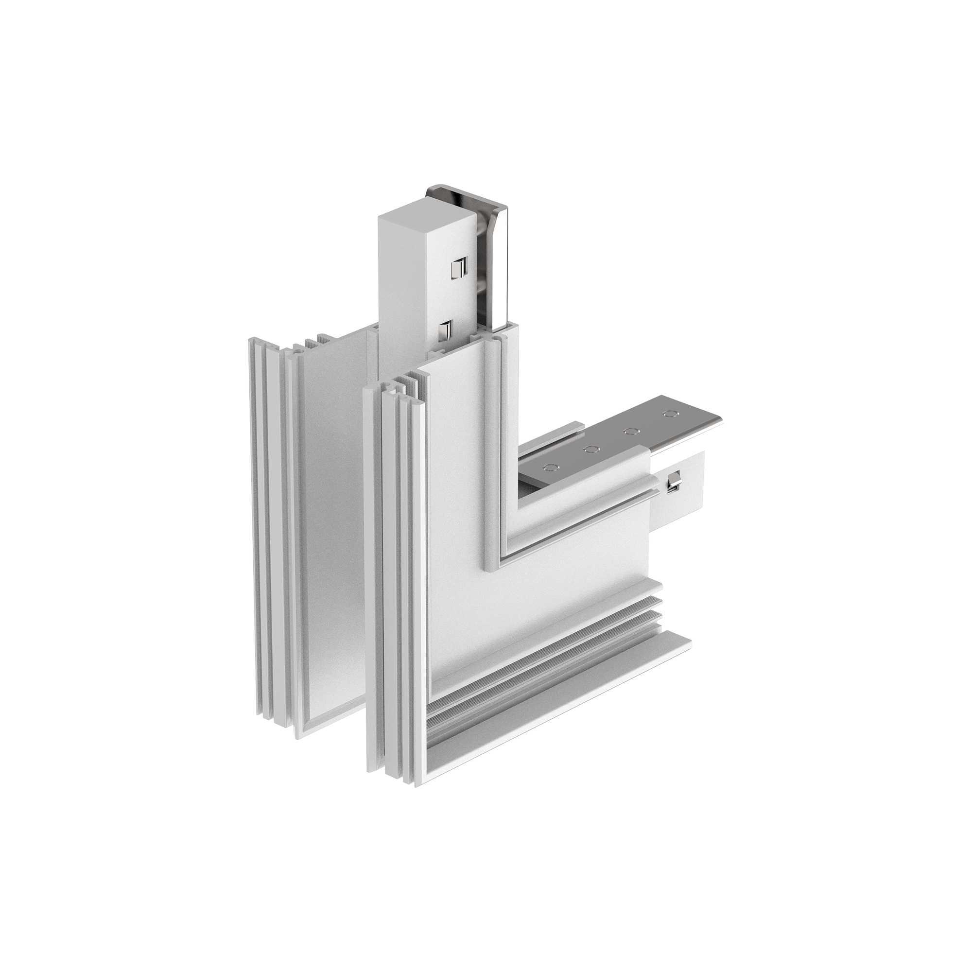 Крепление угловое вертикальное Ideal Lux EGO KIT RECESSED L ELECTR CONN VERT OPTUSE DALI WH 286150