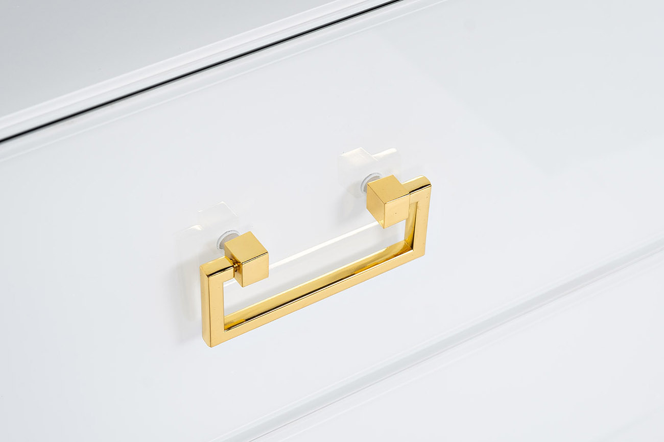 Тумбочка белая с двумя ящиками Garda Decor KFG085