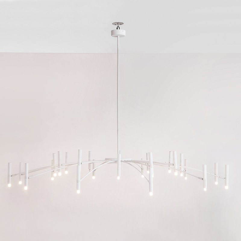 Люстра POP P40 Chandelier 24 lamps D180 Mod.B White by ImperiumLoft