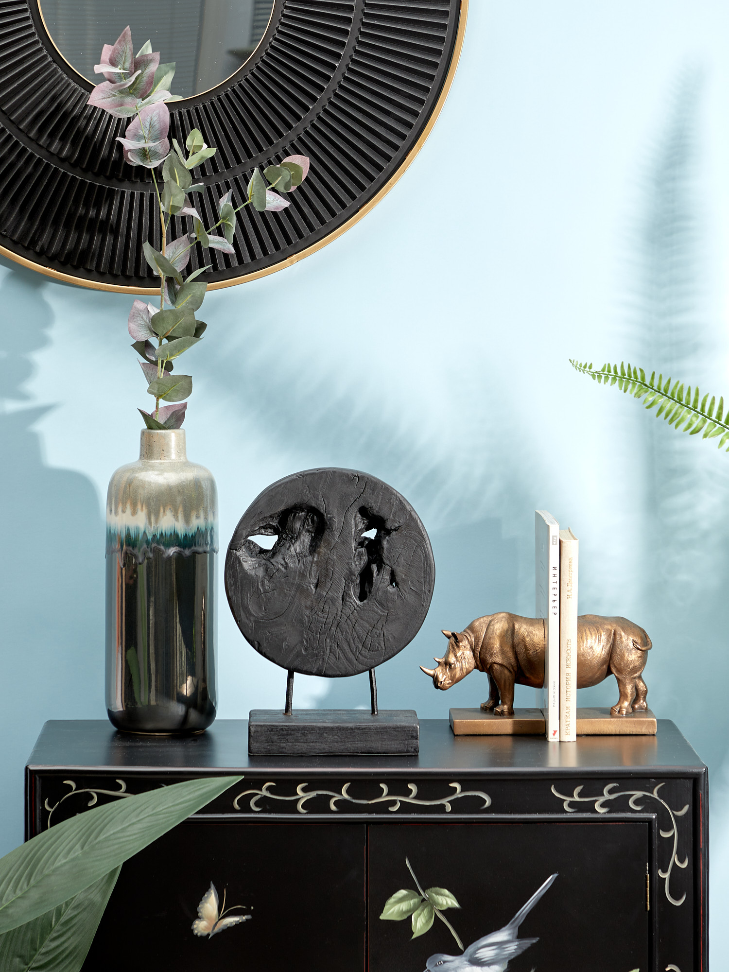 Декор Абстракция Glasar 70634-BLAC/1