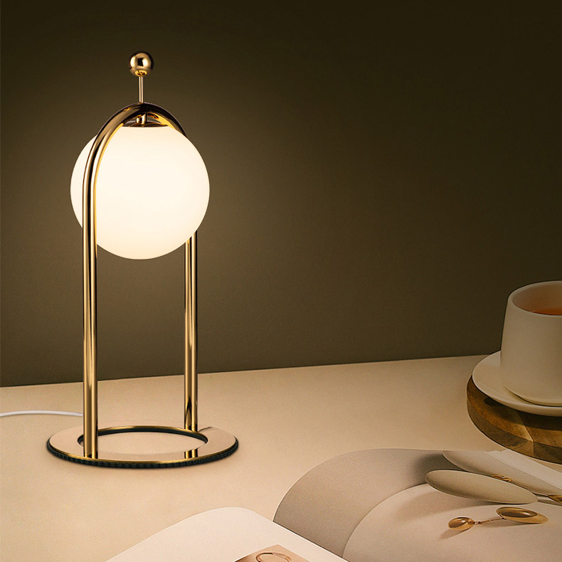 Настольная лампа MODIL B Chrome by ImperiumLoft