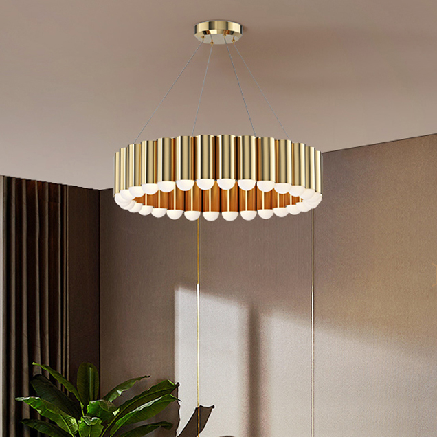 Подвесная люстра ERLANDER D60 Brass by ImperiumLoft