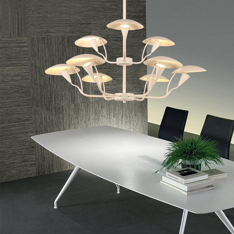 Люстра на штанге SHELT D83 White by ImperiumLoft