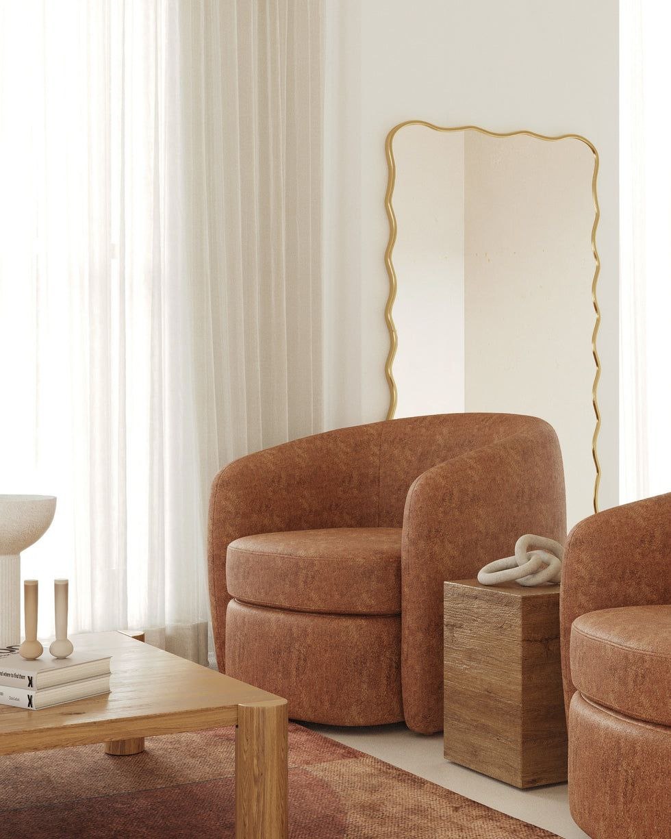 Fancy XL Gold Зеркало в полный рост в раме Smal Art-Zerkalo SM190GL