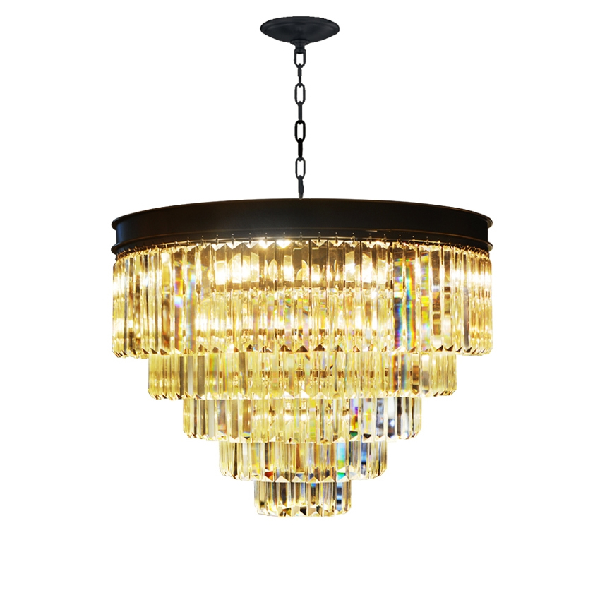 Люстра Delight Collection Odeon 25 black/clear